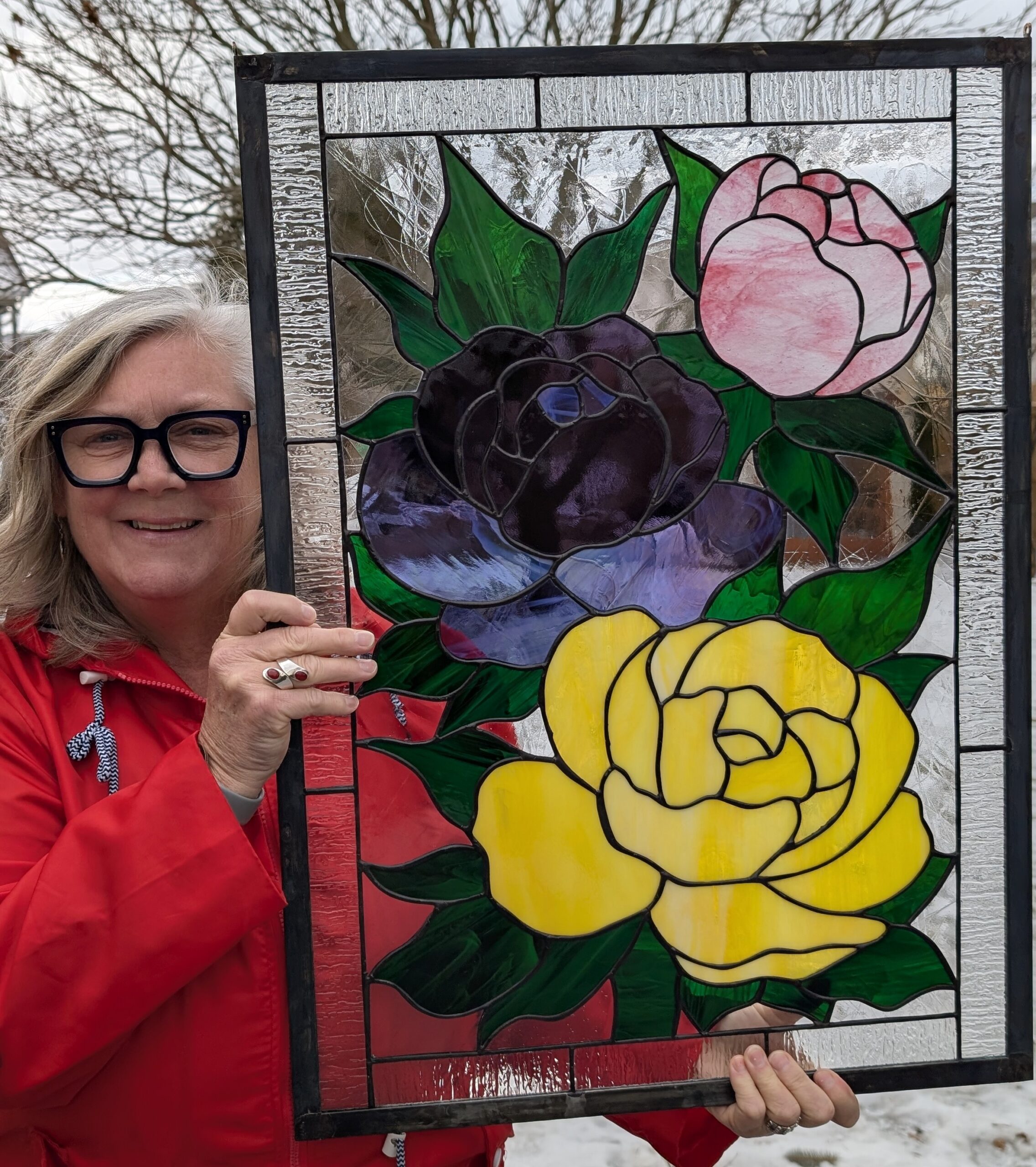 Stained Glass Peony