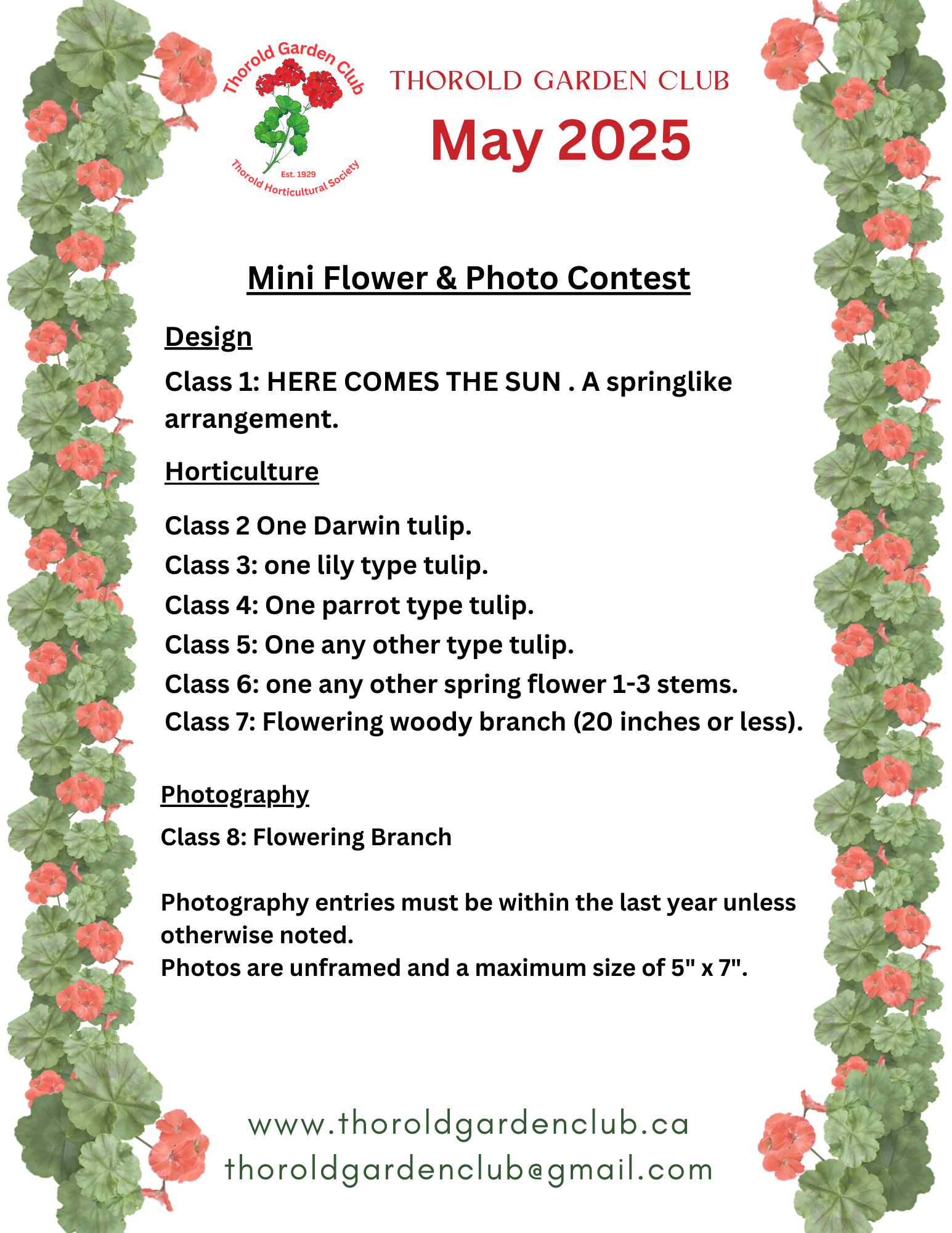 May Mini Flower Show 2025 May Mini Flower Show 2025