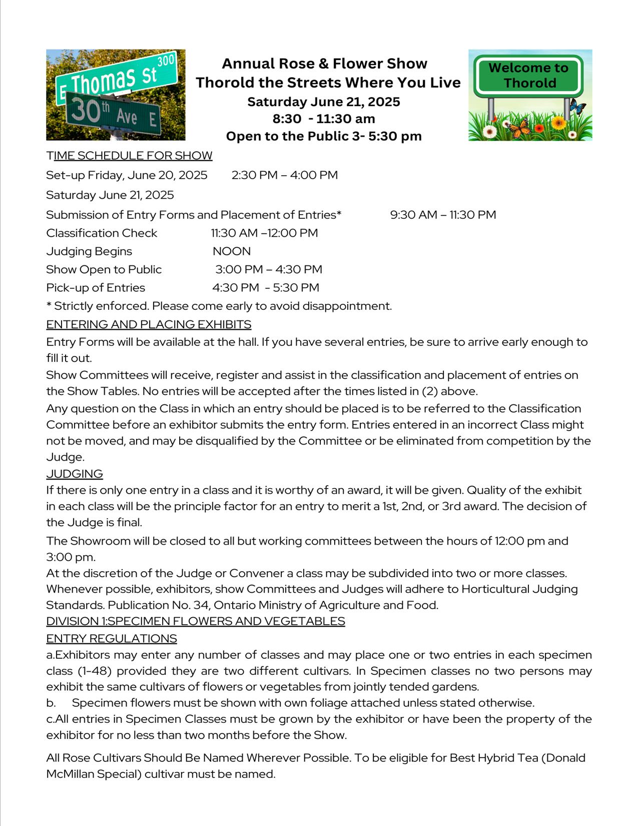 Rose &  Flower Show 2025 Pg 1