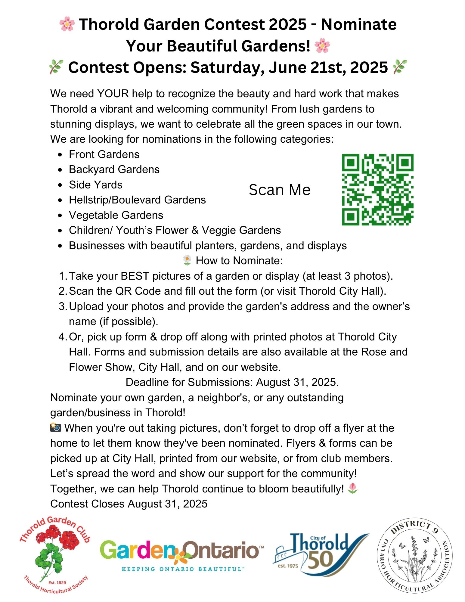 TGC Garden Contest details 2025