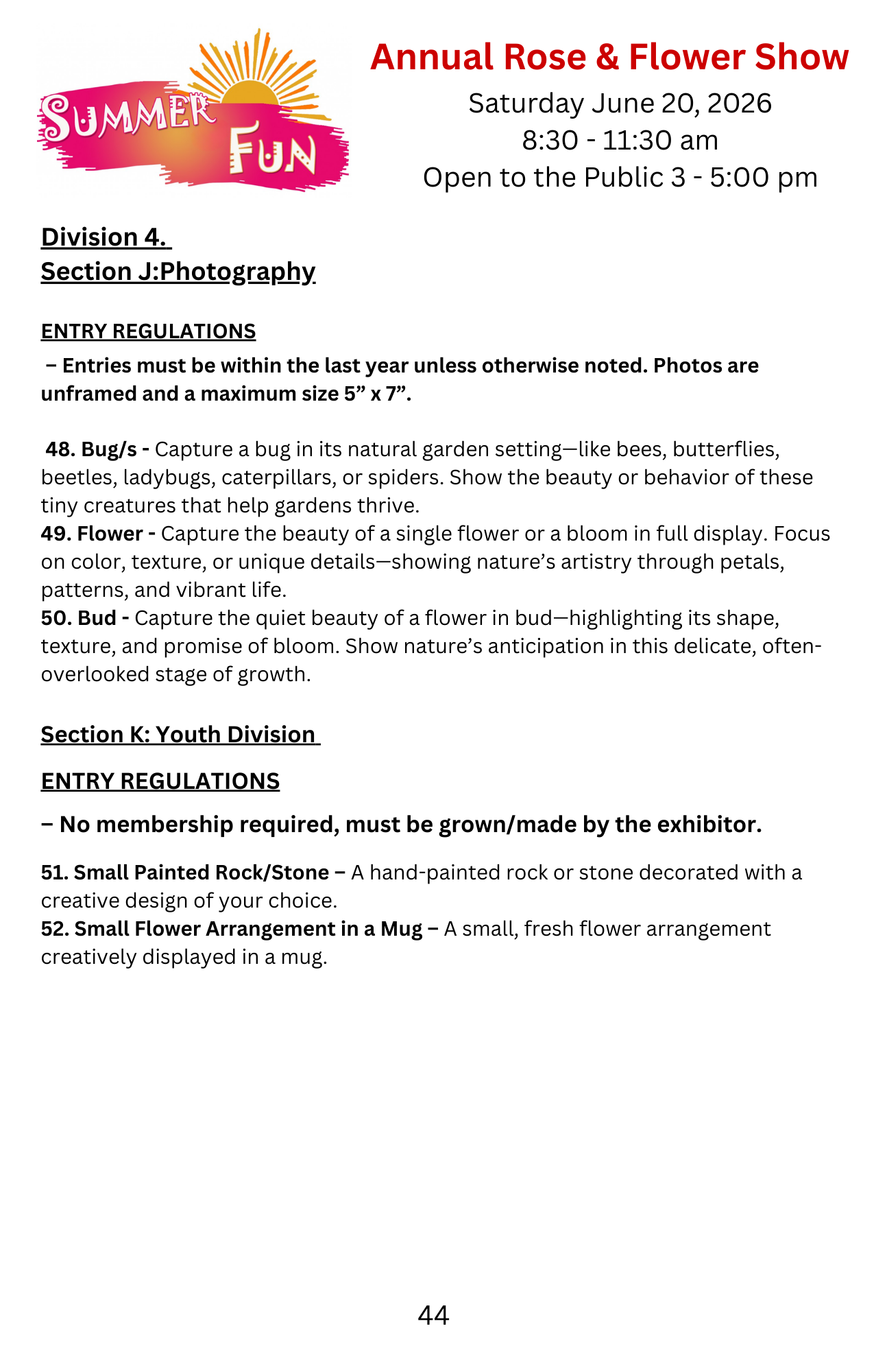2026 Rose & Flower Show Pg 4